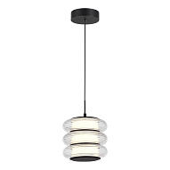 SL6239.403.03 Светильник подвесной ST-Luce черный/прозрачный LED 1*16W 3000K ФРИТЕЛЛА 500_191_2949624